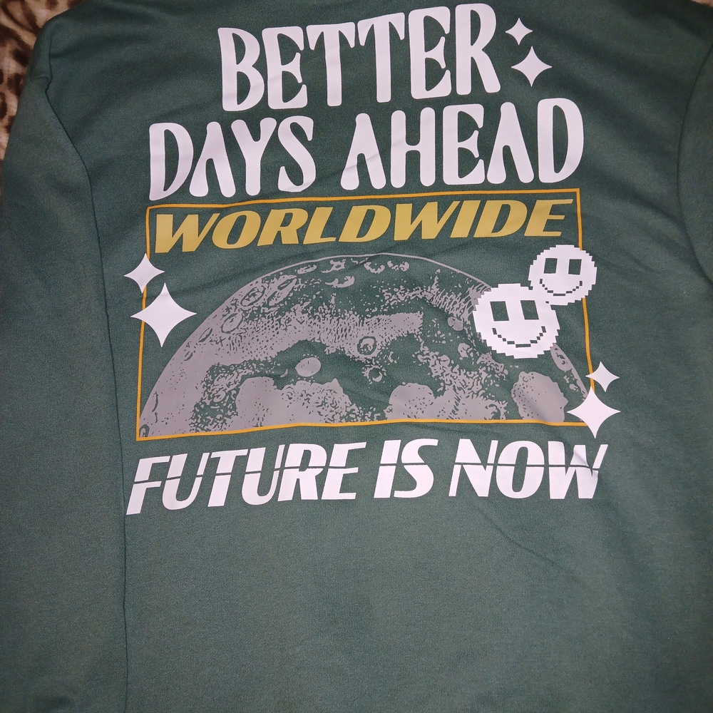 Green Graphic Sweatshirt